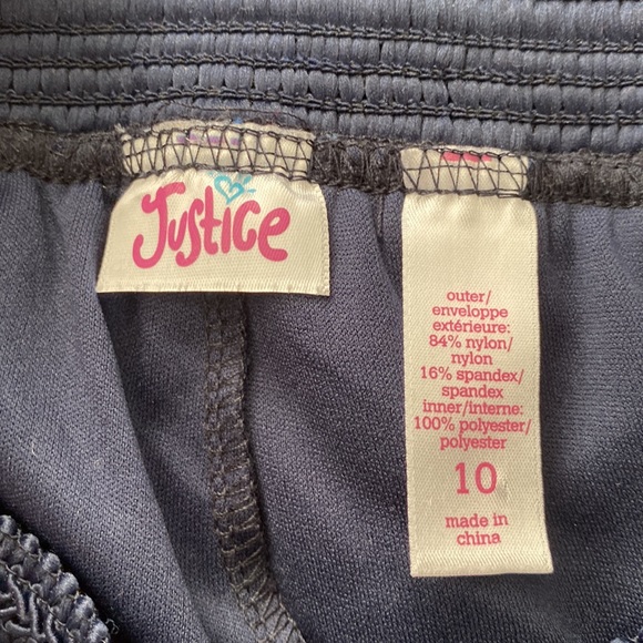 Girls Navy Blue Floral Skirt - Picture 5 of 5